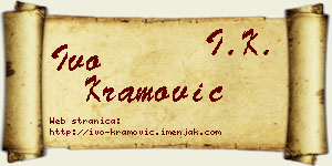 Ivo Kramović vizit kartica
